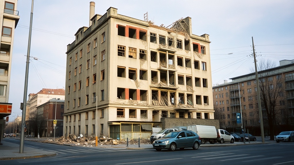 Демонтаж корпуса завода Козицкого завершился обрушением на дорогу