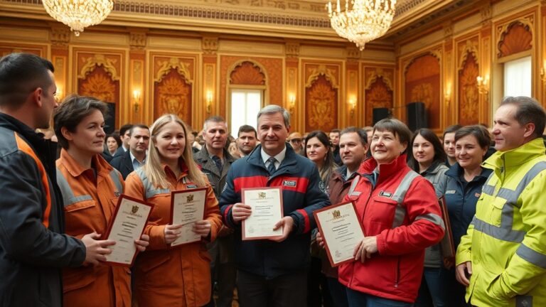 Петербургские транспортники получили награды за участие в восстановлении Мариуполя
