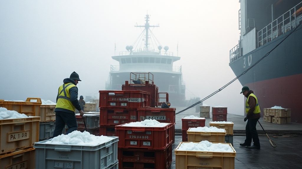 Архангельский порт отправил в Китай свежемороженные морепродукты
