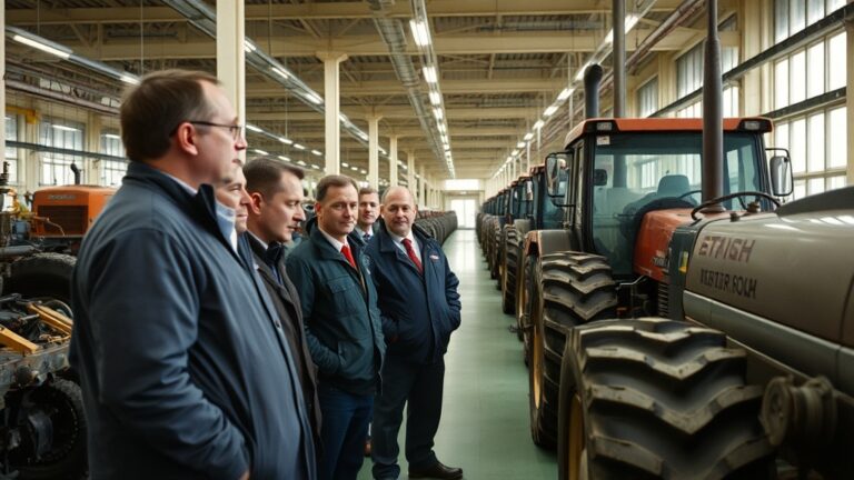 Беларусская делегация осмотрела Петербургский тракторный завод