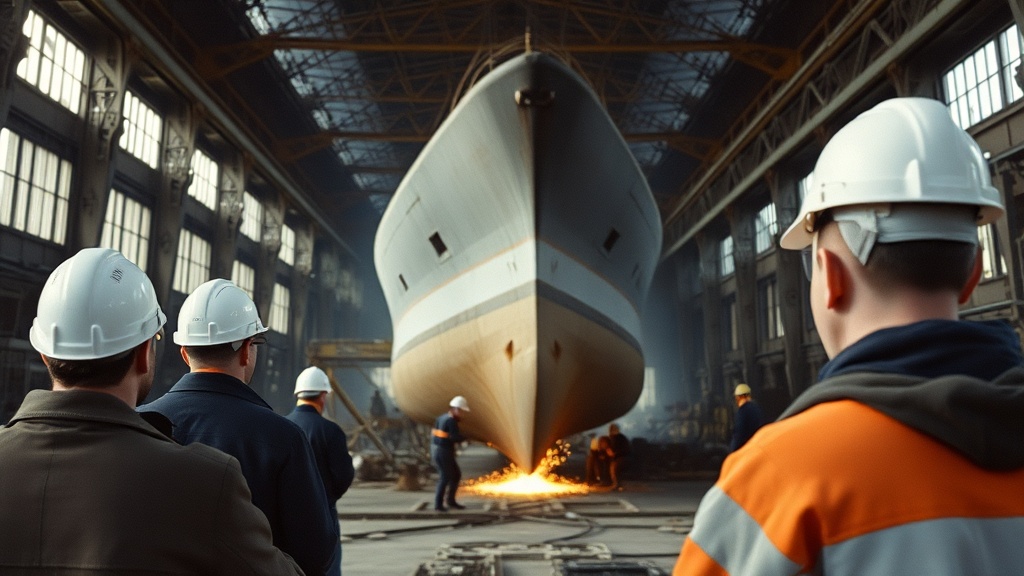 На судостроительном заводе заложили очередной противоминный корабль серии «Александрит»