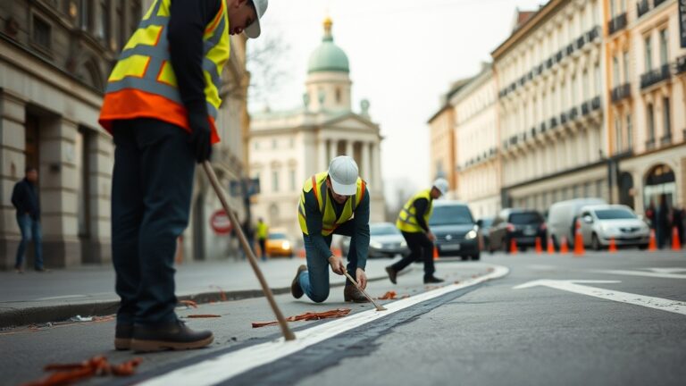 Петербург завершает работы по нанесению разметки и модернизации светофоров