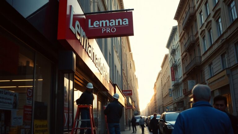 Сеть «Лемана ПРО» запустила процесс замены фасадных вывесок