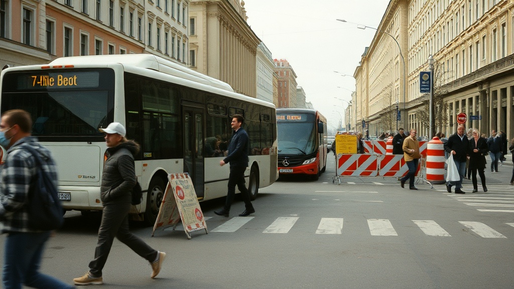 На Комендантском проспекте обустроят полосу для общественного транспорта