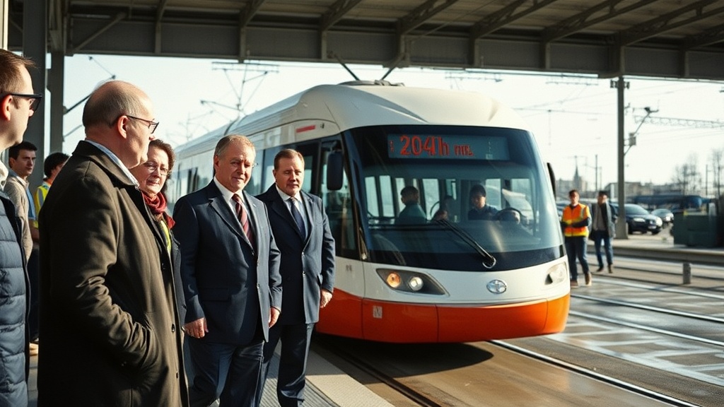 Губернатор Петербурга посетил парк обновленного городского транспорта