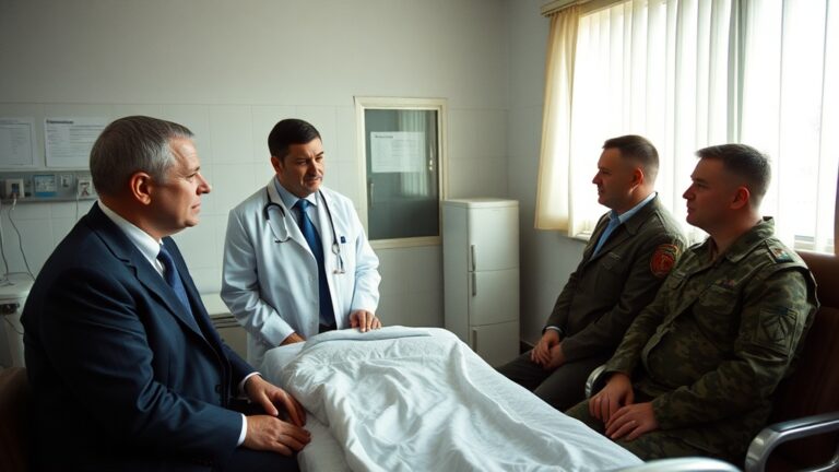 Кирилл Поляков посетил раненых бойцов в Александровской больнице