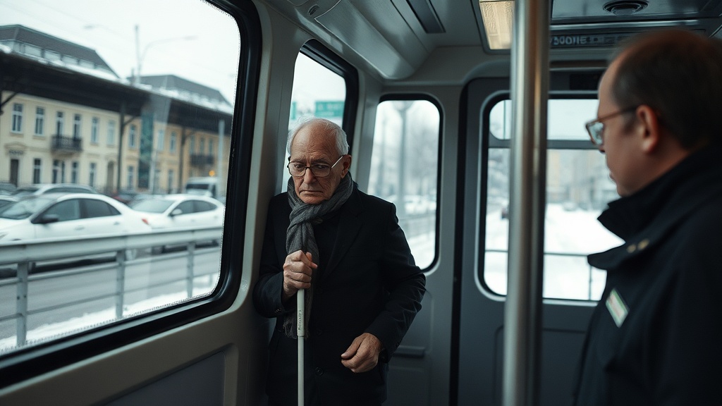 Звуковое оповещение в трамваях Петербурга облегчило жизнь незрячим пассажирам