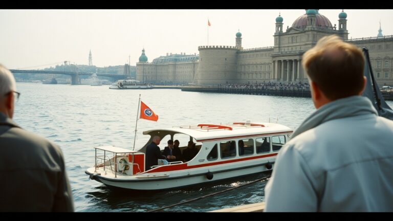 Электросудно «Стрельна» представили на причале Петропавловской крепости